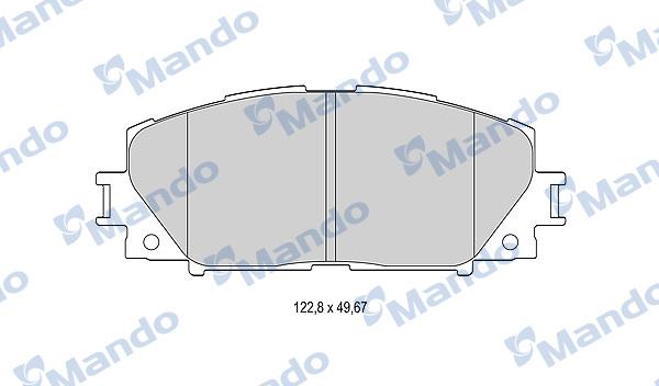 Mando MBF015881 - Əyləc altlığı dəsti, əyləc diski furqanavto.az