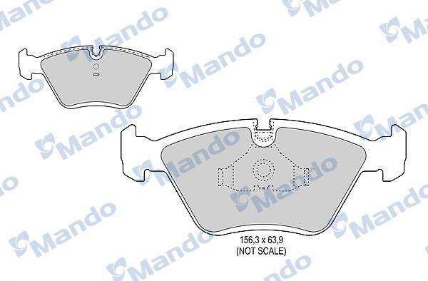 Mando MBF015398 - Əyləc altlığı dəsti, əyləc diski furqanavto.az