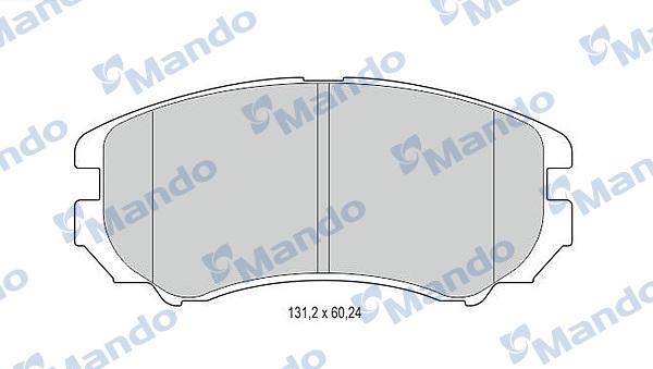 Mando MBF015308 - Əyləc altlığı dəsti, əyləc diski furqanavto.az