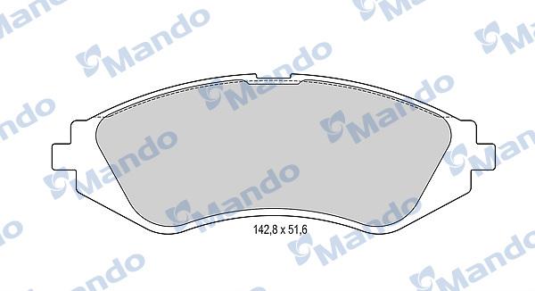 Mando MBF015331 - Əyləc altlığı dəsti, əyləc diski furqanavto.az