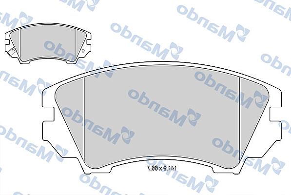 Mando MBF015254 - Əyləc altlığı dəsti, əyləc diski furqanavto.az