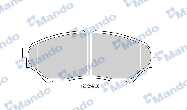 Mando MBF015703 - Əyləc altlığı dəsti, əyləc diski furqanavto.az