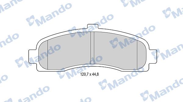 Mando MBF015729 - Əyləc altlığı dəsti, əyləc diski furqanavto.az