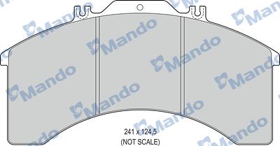 Mando MBF016088 - Əyləc altlığı dəsti, əyləc diski furqanavto.az