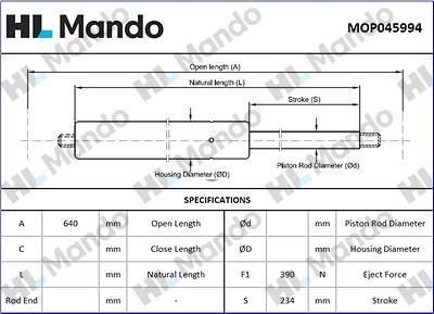 Mando MOP045994 - Qazlı bulaq, baqaj, yük yeri furqanavto.az