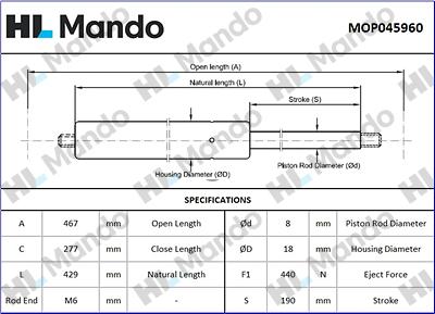 Mando MOP045960 - Qazlı bulaq, baqaj, yük yeri furqanavto.az