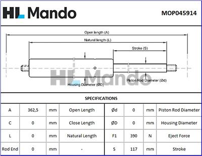 Mando MOP045914 - Qazlı bulaq, baqaj, yük yeri furqanavto.az