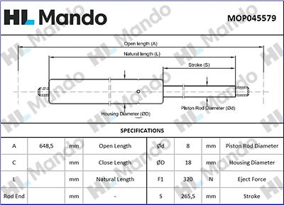 Mando MOP045579 - Qaz bulaq, kapot furqanavto.az