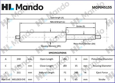 Mando MOP045155 - Qazlı bulaq, baqaj, yük yeri furqanavto.az