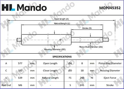 Mando MOP045352 - Qazlı bulaq, baqaj, yük yeri furqanavto.az