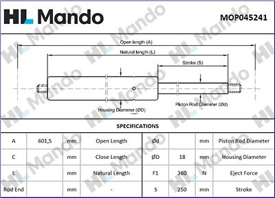 Mando MOP045241 - Qazlı bulaq, baqaj, yük yeri furqanavto.az