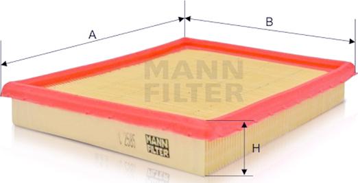 Mann-Filter C 2585 - Hava filtri furqanavto.az