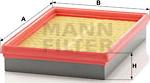 Mann-Filter C 2573 - Hava filtri furqanavto.az