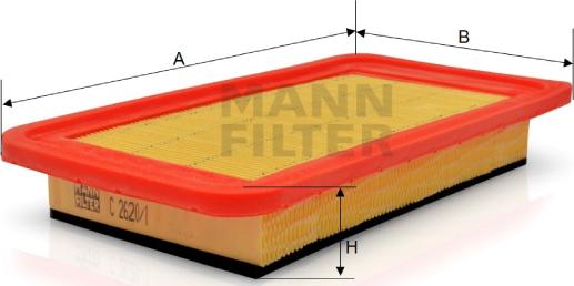 Mann-Filter C 2620/1 - Hava filtri furqanavto.az
