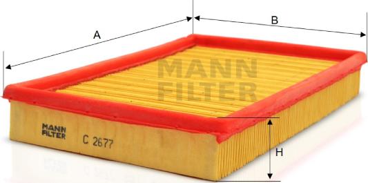 Mann-Filter C 2677 - Hava filtri furqanavto.az
