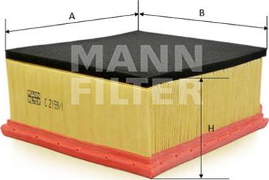 Mann-Filter C 2159/1 - Hava filtri furqanavto.az