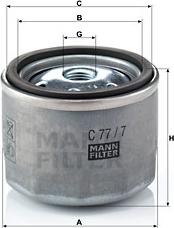 Mann-Filter C 77/7 - Hava filtri furqanavto.az