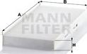 Mann-Filter CU 4054 - Filtr, daxili hava furqanavto.az