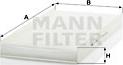 Mann-Filter CU 5096 - Filtr, daxili hava furqanavto.az