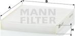 Mann-Filter CU 19 001 - Filtr, daxili hava furqanavto.az