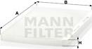 Mann-Filter CU 3455 - Filtr, daxili hava furqanavto.az
