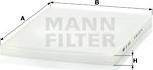 Mann-Filter CU 3059 - Filtr, daxili hava furqanavto.az
