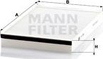 Mann-Filter CU 3054 - Filtr, daxili hava furqanavto.az