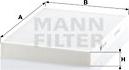 Mann-Filter CU 3037 - Filtr, daxili hava furqanavto.az