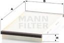 Mann-Filter CU 3020 - Filtr, daxili hava furqanavto.az