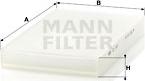 Mann-Filter CU 3192 - Filtr, daxili hava www.furqanavto.az