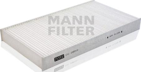 Mann-Filter CU 2951/2 - Filtr, daxili hava furqanavto.az