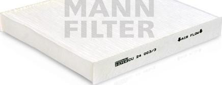 Mann-Filter CU 24 003/3 - Filtr, daxili hava furqanavto.az