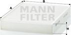 Mann-Filter CU 2433 - Filtr, daxili hava furqanavto.az