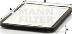 Mann-Filter CU 2424 - Filtr, daxili hava furqanavto.az