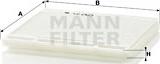Mann-Filter CU 2425 - Filtr, daxili hava furqanavto.az
