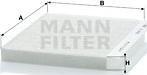 Mann-Filter CU 2422 - Filtr, daxili hava www.furqanavto.az