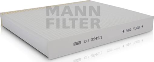 Mann-Filter CU 2545/1 - Filtr, daxili hava www.furqanavto.az