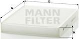 Mann-Filter CU 2559 - Filtr, daxili hava furqanavto.az