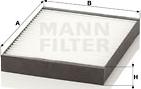 Mann-Filter CU2513 - Filtr, daxili hava furqanavto.az