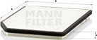 Mann-Filter CU 2525 - Filtr, daxili hava furqanavto.az