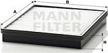 Mann-Filter CU 2520 - Filtr, daxili hava furqanavto.az