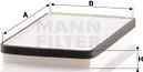 Mann-Filter CU 2650 - Filtr, daxili hava furqanavto.az
