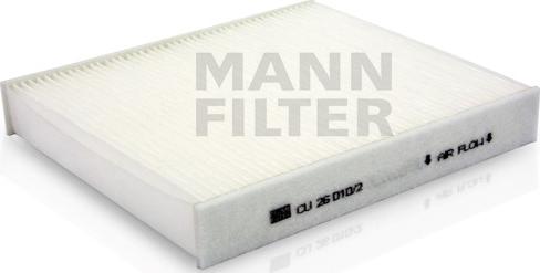 Mann-Filter CU 26 010/2 - Filtr, daxili hava furqanavto.az