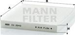 Mann-Filter CU 2043 - Filtr, daxili hava furqanavto.az