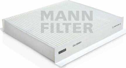 Mann-Filter CU 20 001 - Filtr, daxili hava furqanavto.az