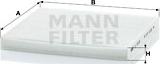 Mann-Filter CU 2035 - Filtr, daxili hava www.furqanavto.az