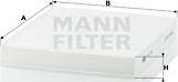 Mann-Filter CU 2141 - Filtr, daxili hava furqanavto.az