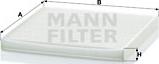 Mann-Filter CU 2131 - Filtr, daxili hava www.furqanavto.az