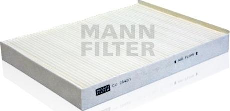 Mann-Filter CU 2842/1 - Filtr, daxili hava furqanavto.az