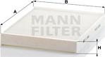 Mann-Filter CU 2842 - Filtr, daxili hava www.furqanavto.az